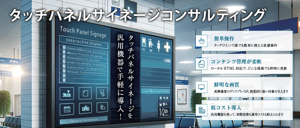 タッチパネルサイネージコンサルティング